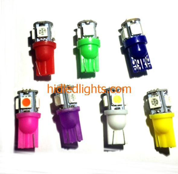 T10 194 168 5 SMD 5050 LED Bulbs