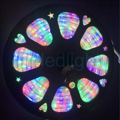 144ft Multi Color LED Rope Light 110V 2 Wire Christmas Flexible Lighting Outdoor