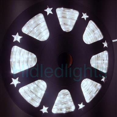 144ft White LED Rope Light 110V 2 Wire Christmas Flexible Lighting Outdoor