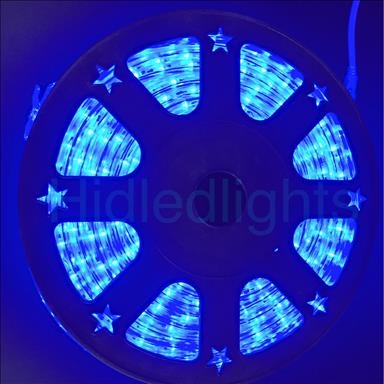 144ft Blue LED Rope Light 110V 2 Wire Christmas Flexible Lighting Outdoor