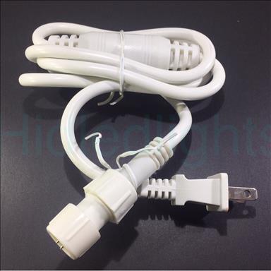 6 ft LED Rope Light Connector Kit 2 wire 1/2 inch 120 Volt