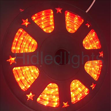 144ft Red LED Rope Light 110V 2 Wire Christmas Flexible Lighting Outdoor