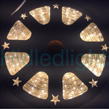144ft Warm White LED Rope Light 110V 2 Wire Christmas Flexible Lighting Outdoor